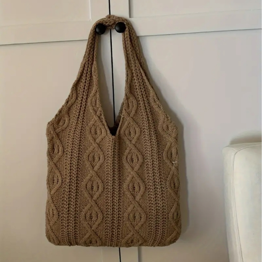 Knitted Boho Shoulder Bag - Picture 4 of 6